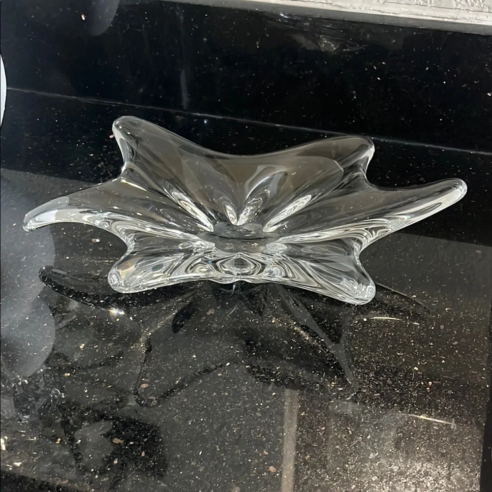 Vintage Crystal Decorative Dish Modern Design - Picture 3 of 10